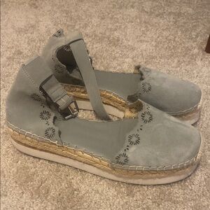 Women's sage Espadrille Flats